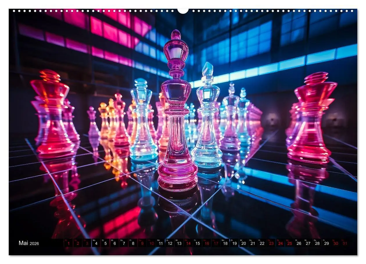 Bild: 9783457510544 | Schachfiguren in Freizeitkleidung (Wandkalender 2026 DIN A2 quer),...